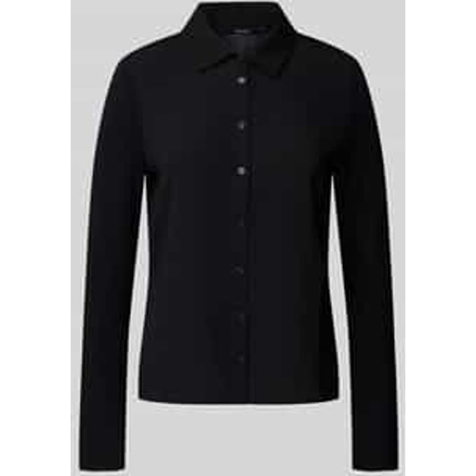 Slim fit overhemdblouse van een mix van viscose en elastaan, model 'Kirsty'