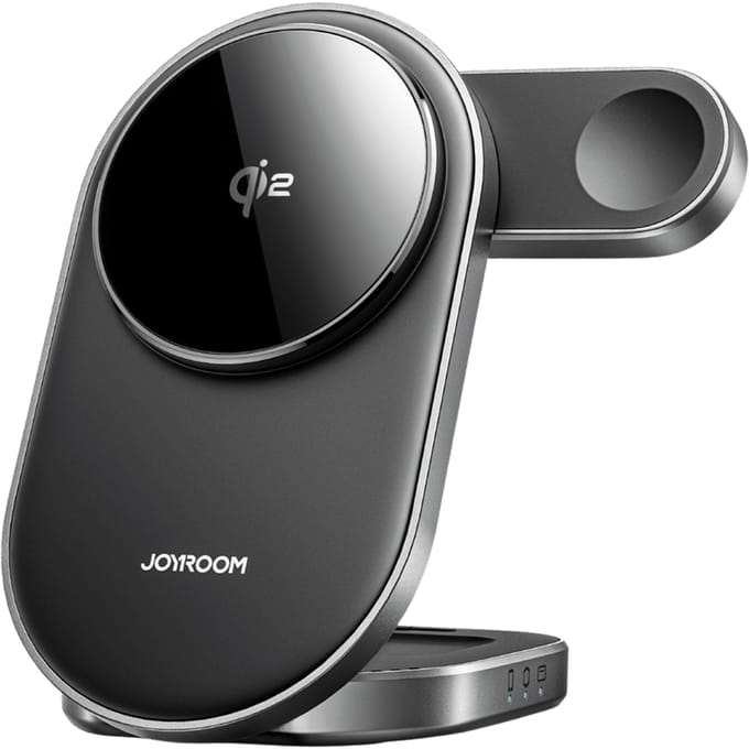 Joyroom Premium 3 in 1 Compact Wireless Charging Station Zwart