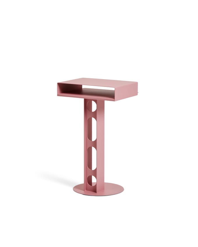 Pedestal Sidekick tafel - bubble gum