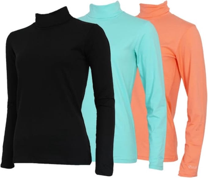 3-Pack Campri - Skipully - Wintersportpully - Dames - Black/Aruba blue/Salmon (656) - maat M