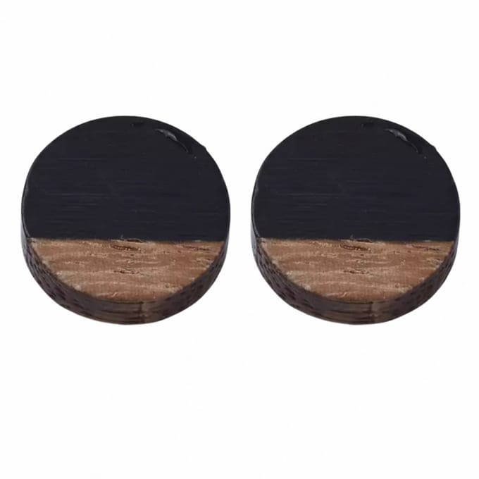Allergievrij-Oorbellen-Hout-Charme Bijoux