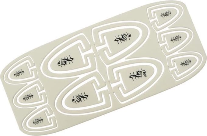 Break-Away-Clips Vioolsleutel Wit