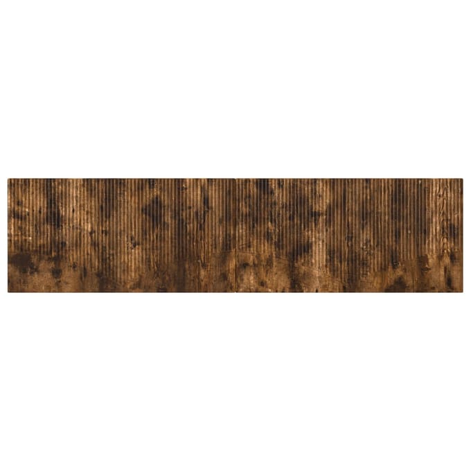 vidaXL - Wandgemonteerd - Hoofdbord - HOORN - Gerookt - eiken - Bewerkt - hout