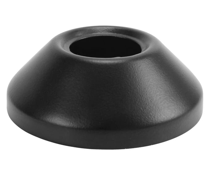 Kegelvormige Rozet Zwart 3/4  , Hoogte 25 Mm