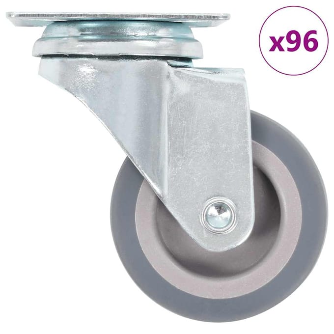 vidaXL - 96 - st - Zwenkwielen - 50 - mm