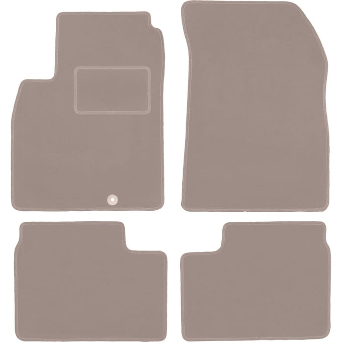 Beige veloursmatten voor: Nissan Micra K13 hatchback (2010-2016)