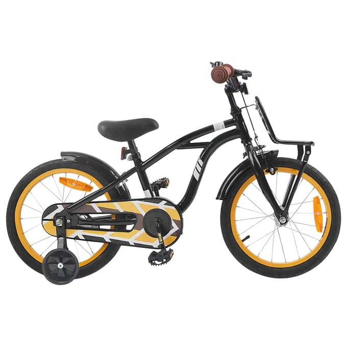 vidaXL - Kinderfiets - 16 - Inch - voor - 4-6 - jaar - oud - Zwart