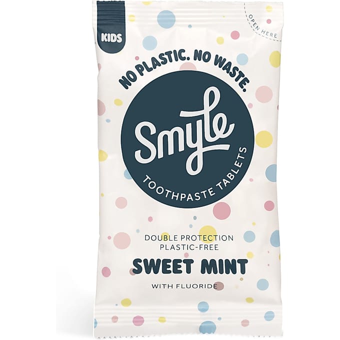 Smyle Tandpasta Tabs Navulling Kids Freshmint met Fluoride 65 stuks