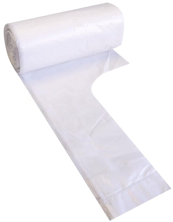 HYGOCLEAN vuilniszakken met handvatten, 50 liter, transparant