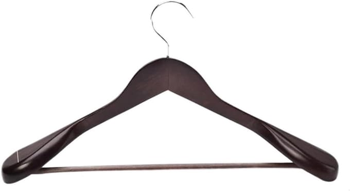 Houten Kleerhangers - Set van 4 - Kleding Opbergen - Antislip Brede Schouder - Niet gespecificeerd - Niet gespecificeerd