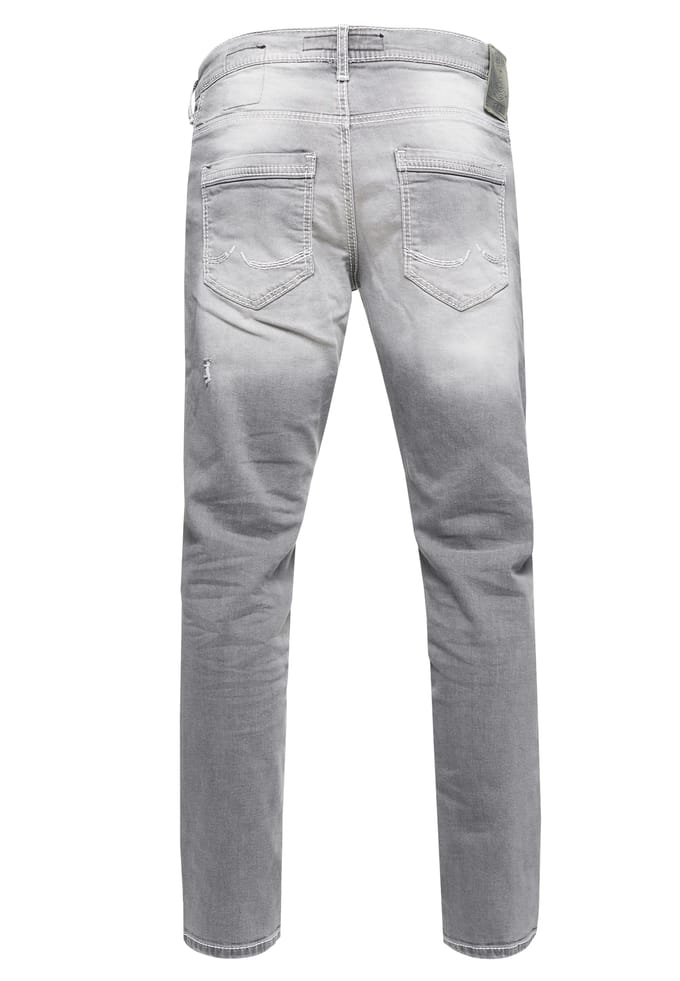 Jeansbroek "NISHO" straight fit biker katoen stretch
