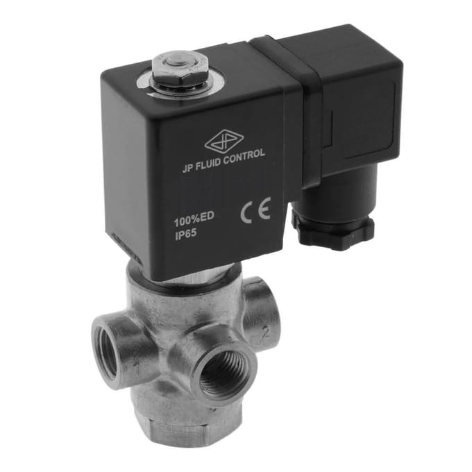 Magneetventiel TP-DA 1/4'' 3/2 Weg NC RVS EPDM 0-2bar 24V DC - TP-DA014S040E-024DC