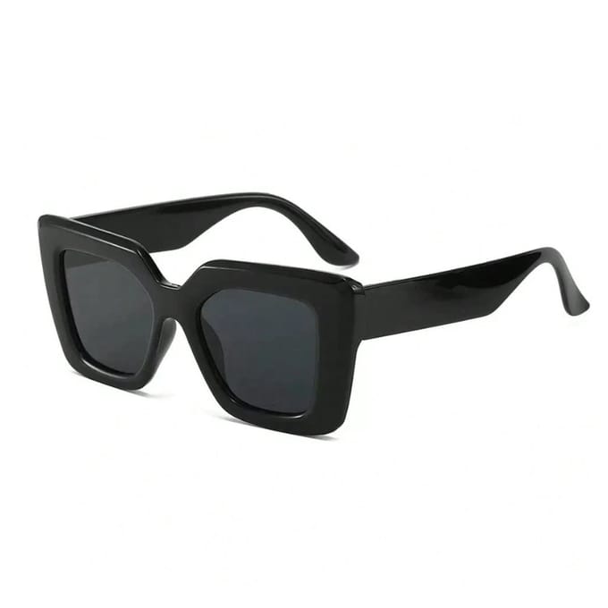 Bold Square Zonnebril - Zwart | Bold Black | Fashion Favorite