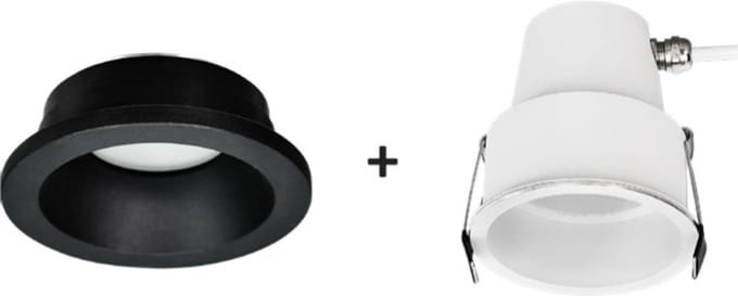 Inbouwspot Bados Rond Zwart IP65