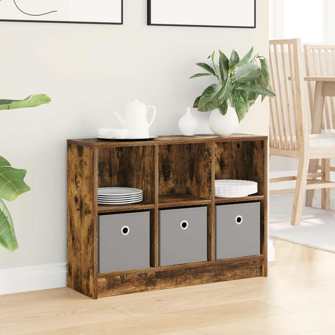 vidaXL - Dressoir - Rook - Eiken - 73,5 - x - 22,5 - x - 53,5 - cm