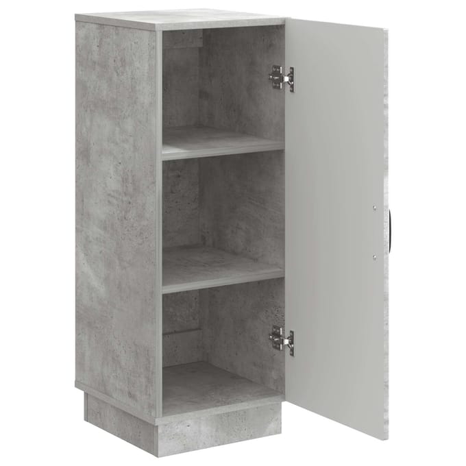vidaXL - Dressoir - Betongrijs - 33 - x - 34,5 - x - 87 - cm - Bewerkt - hout