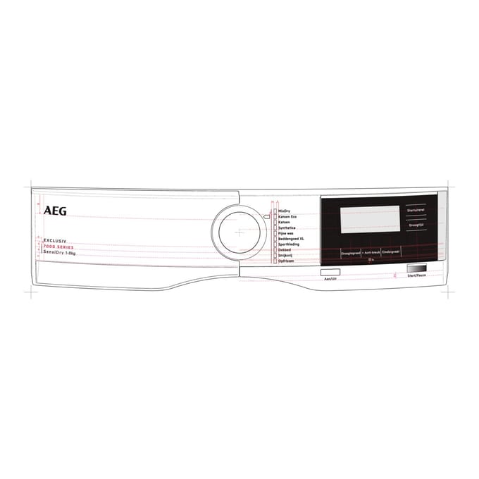 AEG controlepaneel, wit, AEG 140247253010
