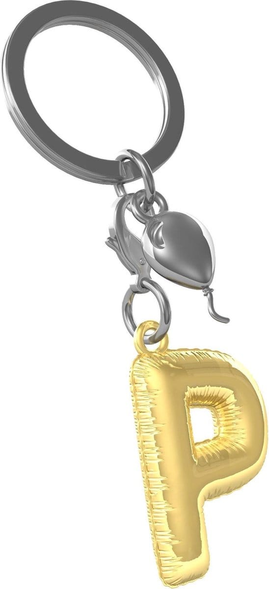 Metalmorphose Initialen Alfabet Sleutelhanger Letter P