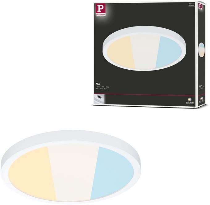 LED-paneel Alya rond 300 mm 29W 2800lm White Select Wit