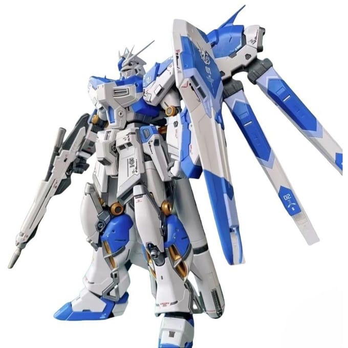 Anime Model RG RX-93-V2 HI-V Anime Model Actiefiguur Montage Beweegbaar Model Speelgoed Cadeau Verzamelaar gray