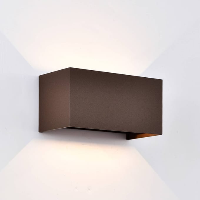 Mantra Iluminación Buitenwandlamp Davos dubbel, cprtem, dimbaar aluminium