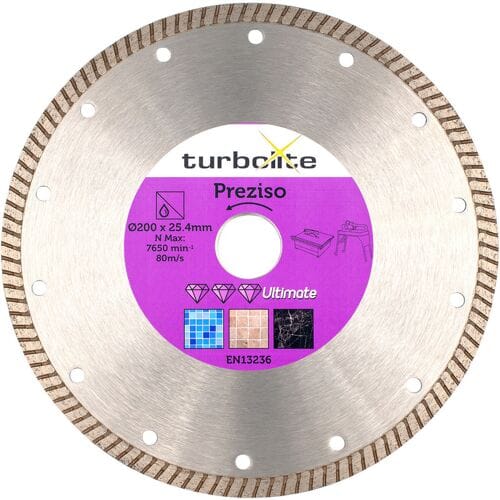 Marcrist Turbolite Ultimate Preziso diamantschijf tegels 200x25,4x1,6mm