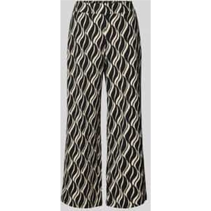 Culotte met all-over motief en elastische band