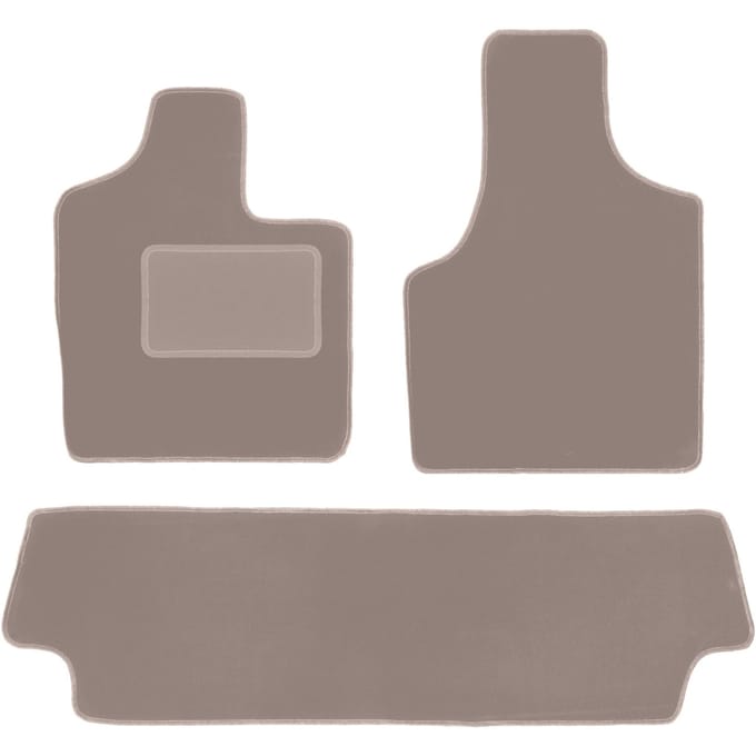 Beige velours vloermatten voor: Chrysler Grand Voyager III minivan (2000-2008)