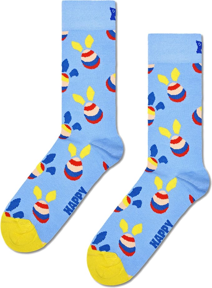 Happy Socks Eggs Sock - unisex sokken - lichtblauw - Unisex - Maat: 41 - 46
