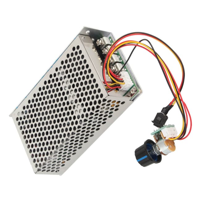 10‑50V 100A 3000W DC Motor Snelheidsregelaar PWM Controle Schakelaar Regelaar wit
