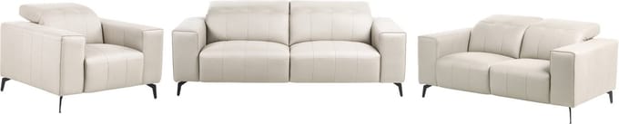 OMMEL - Bankenset - Lichtbeige - Polyester