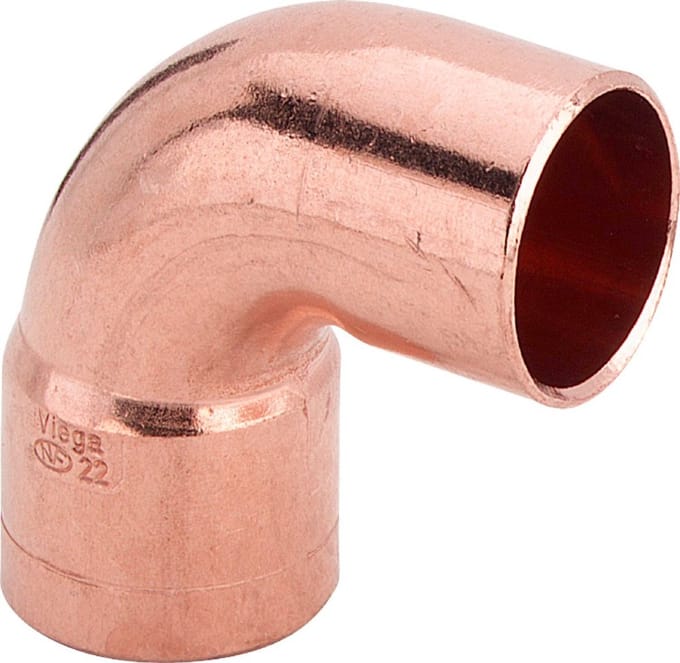 Viega Angle 90° nipple/socket 22 mm copper