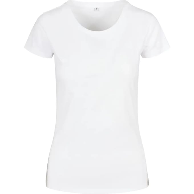 Build your Brand Ladies´ Basic Tee BYBB012 - White - 3XL