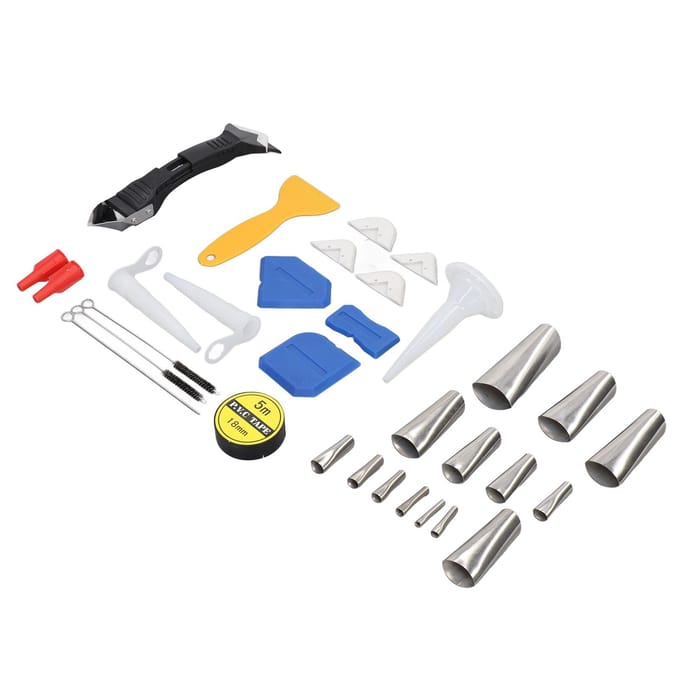 Kit Afwerkingsgereedschap Kit Roestvrij Staal Siliconen Kit Kit Voegmiddel Verwijderaar Schraper white