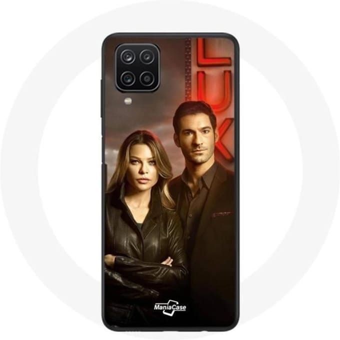 Samsung Galaxy A12 hoesje Chloe Decker en Lucifer Morningstar