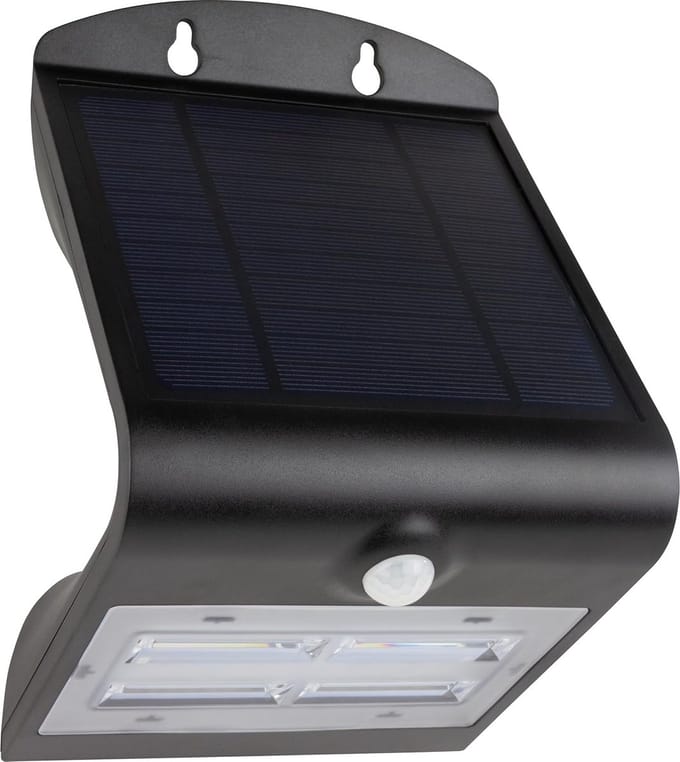 Solar LED Buitenlamp met Bewegingsmelder - Vlinder Model - Zwart