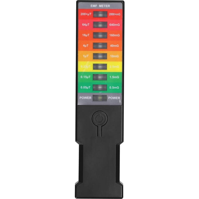 Draagbare elektromagnetische veld EMF Gaussmeter Handheld EMF-meter Magnetische veldmonitor Home zwart
