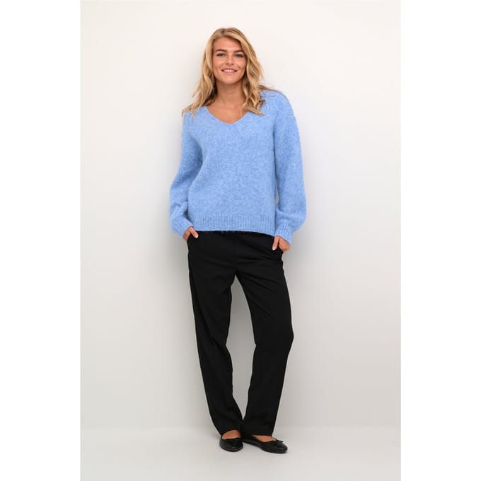 Kaffe KAsarla V-Neck Pullover Dames Trui - Maat XXL