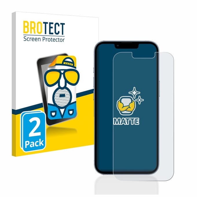 BROTECT - Screenprotector voor Apple iPhone 13 Pro - Folie Beschermfolie matte 2 Stuks