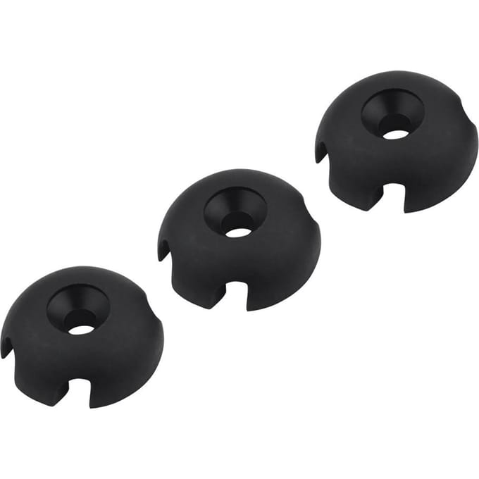 Lot de 10 guides de ligne ronds en nylon pour kayak et canoë black