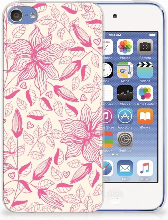 Apple iPod Touch 5 | 6 TPU Case Pink Flowers