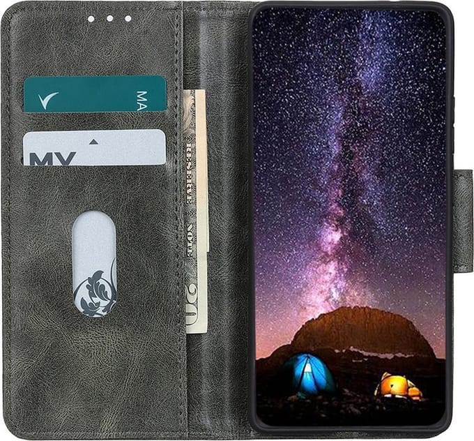 Bestcases Booktype Telefoonhoesje voor iPhone 11 Pro Max - Donker Groen
