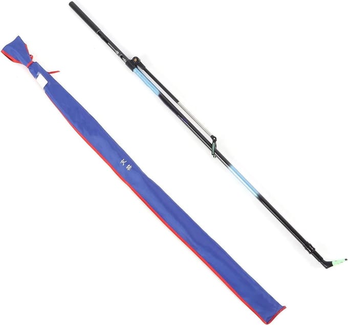 Hengelhouder - Platform Steun - Vissen Positioneren - Verstelbare Lengte - 2.1 Meter - Zwart