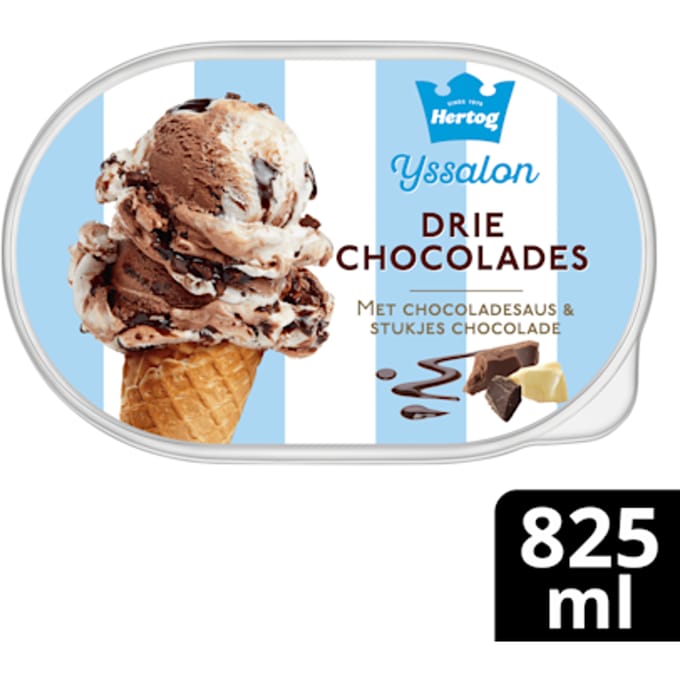 Hertog Jan ijssalon driedubbele chocolade - 825 ml