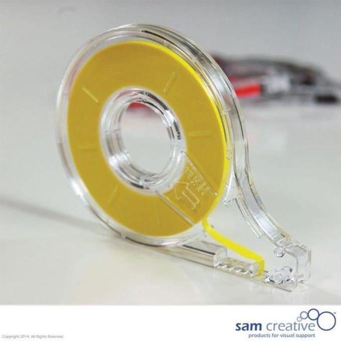 Sam Creative Whiteboard Matrix tape - 3 mm - Geel - Whiteboard