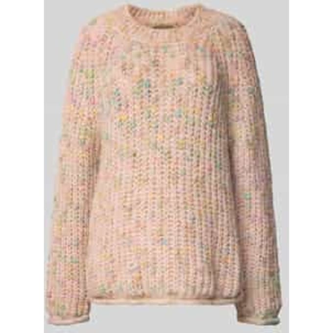 Regular fit gebreide pullover met wol