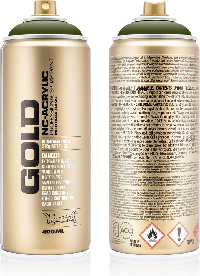 Montana GOLD CL6340 Olive Green spuitbus 400ml