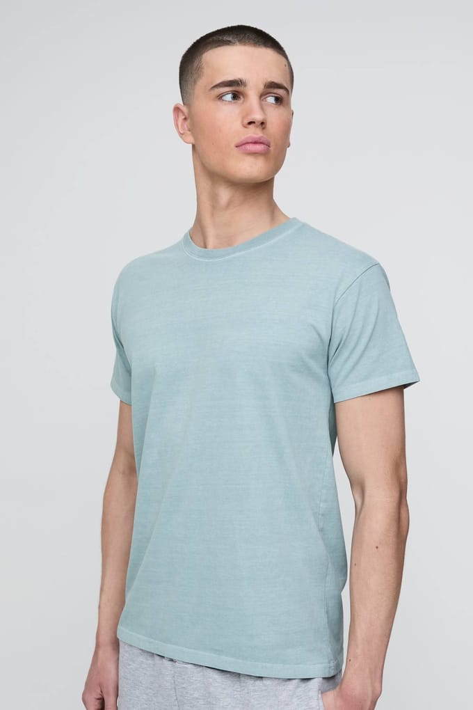 Gewassen Salie Regular Creative Archive Print T-shirt | Sage | Size Medium