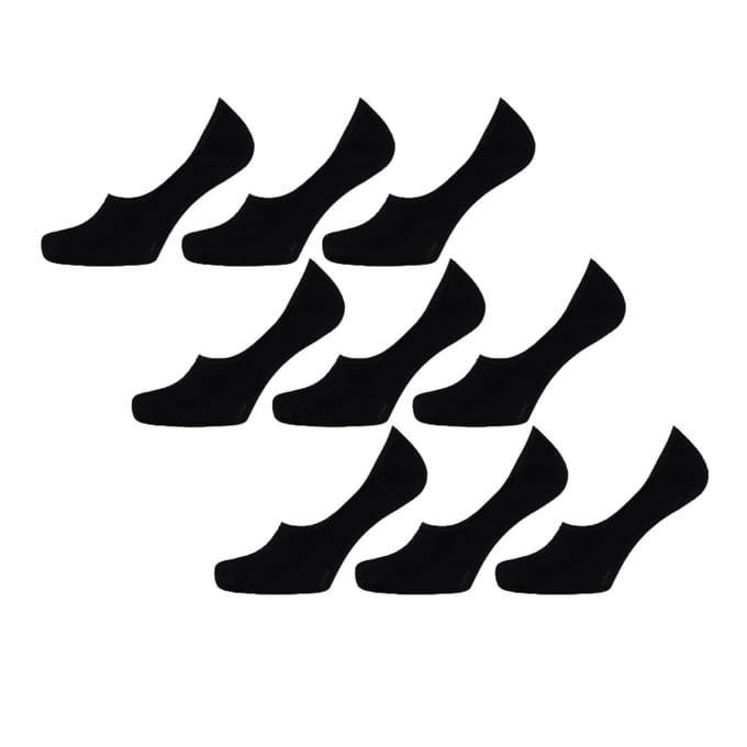 Bamboe Sneaker Footies - 9-Pak - Wit / 39/42