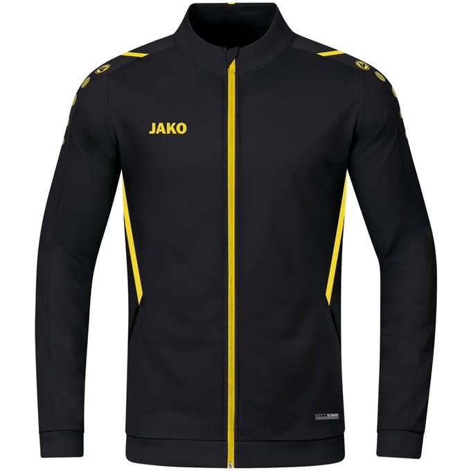 Jako Challenge Polyestervest Kinderen - Zwart / Citroen | Maat: 116